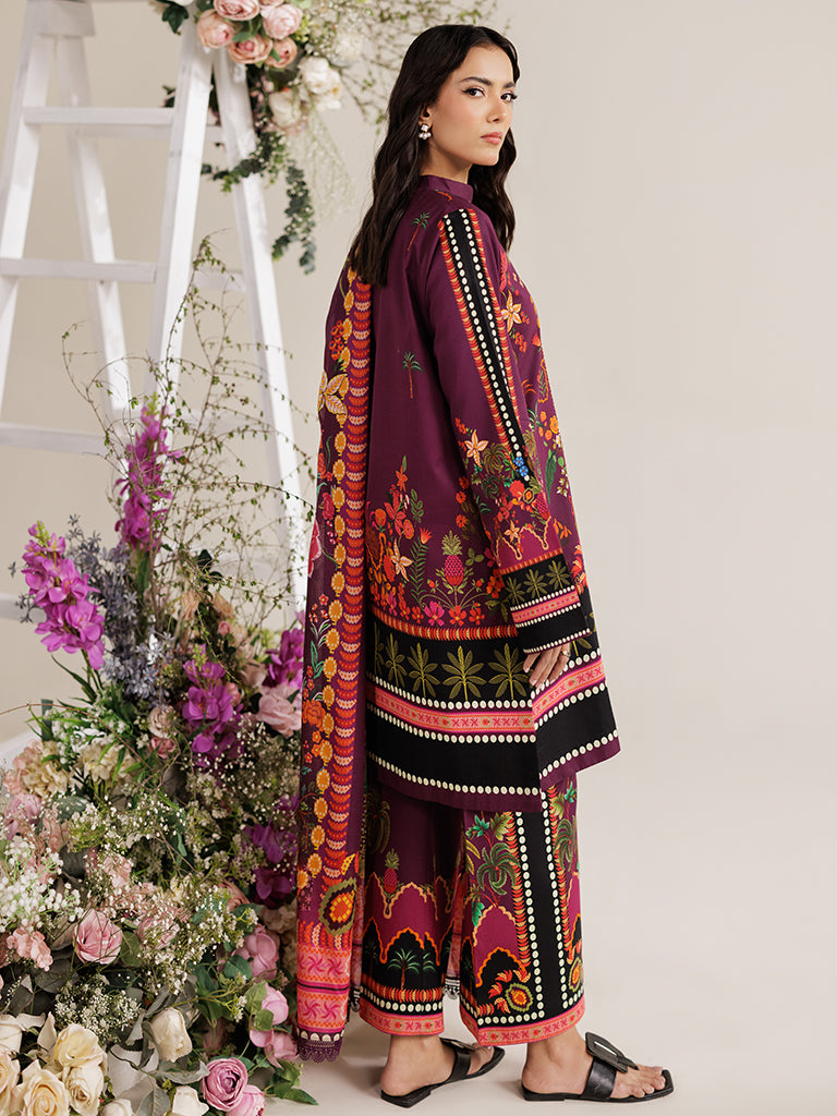 RajBari Amal Prints Exclusive 3Pc Unstitched Lawn Suit D-03