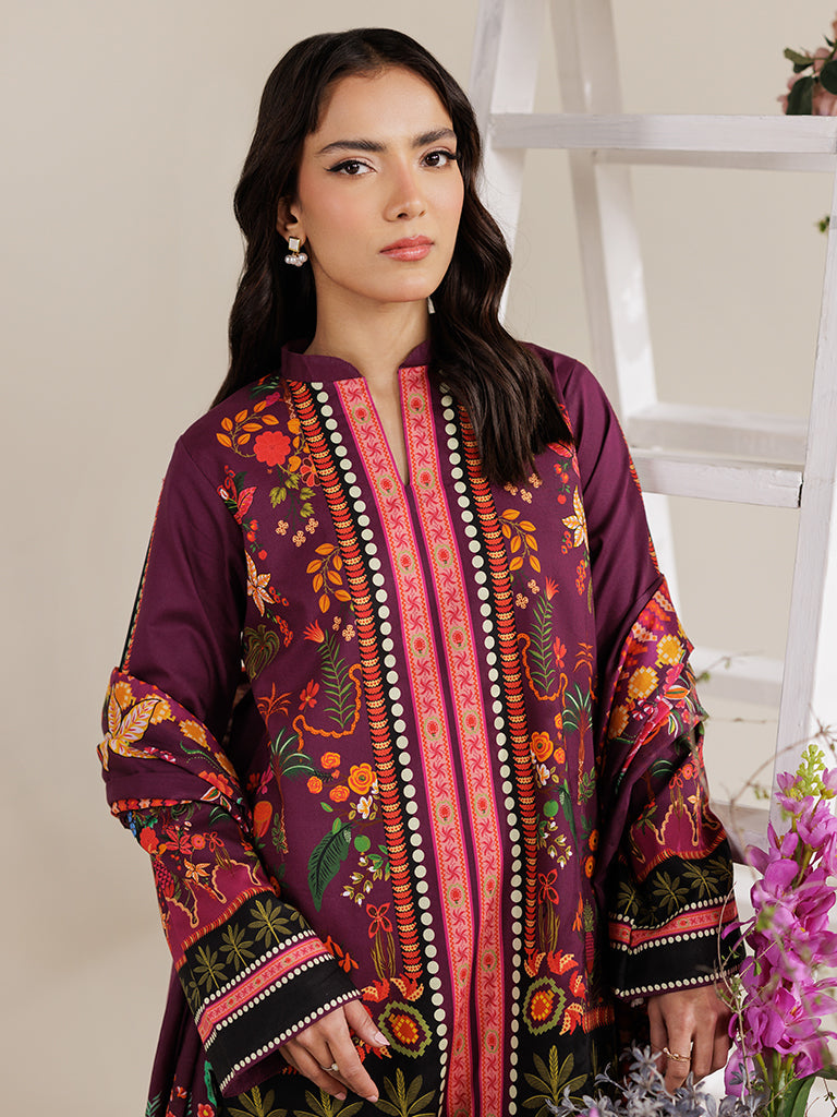RajBari Amal Prints Exclusive 3Pc Unstitched Lawn Suit D-03