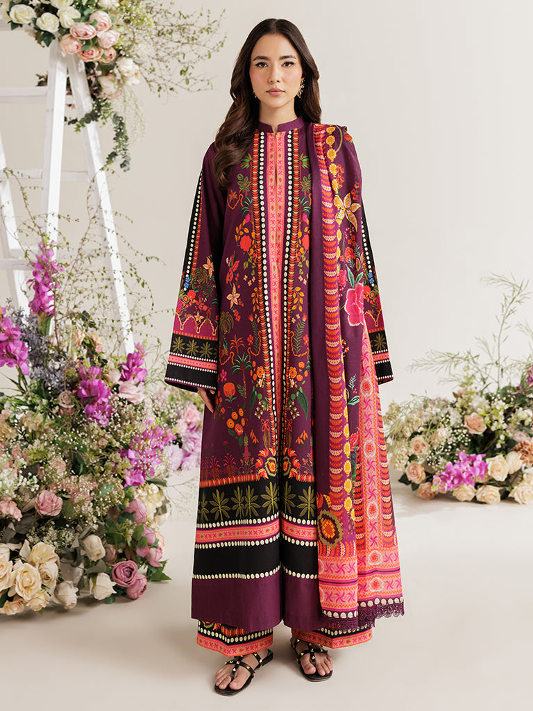 RajBari Amal Prints Exclusive 3Pc Unstitched Lawn Suit D-03