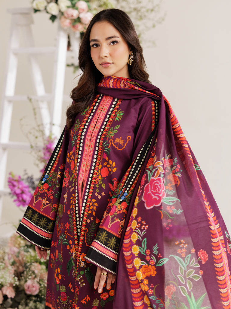 RajBari Amal Prints Exclusive 3Pc Unstitched Lawn Suit D-03