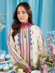 RajBari Amal Prints Exclusive 3Pc Unstitched Lawn Suit D-04