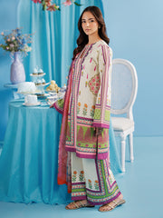 RajBari Amal Prints Exclusive 3Pc Unstitched Lawn Suit D-04