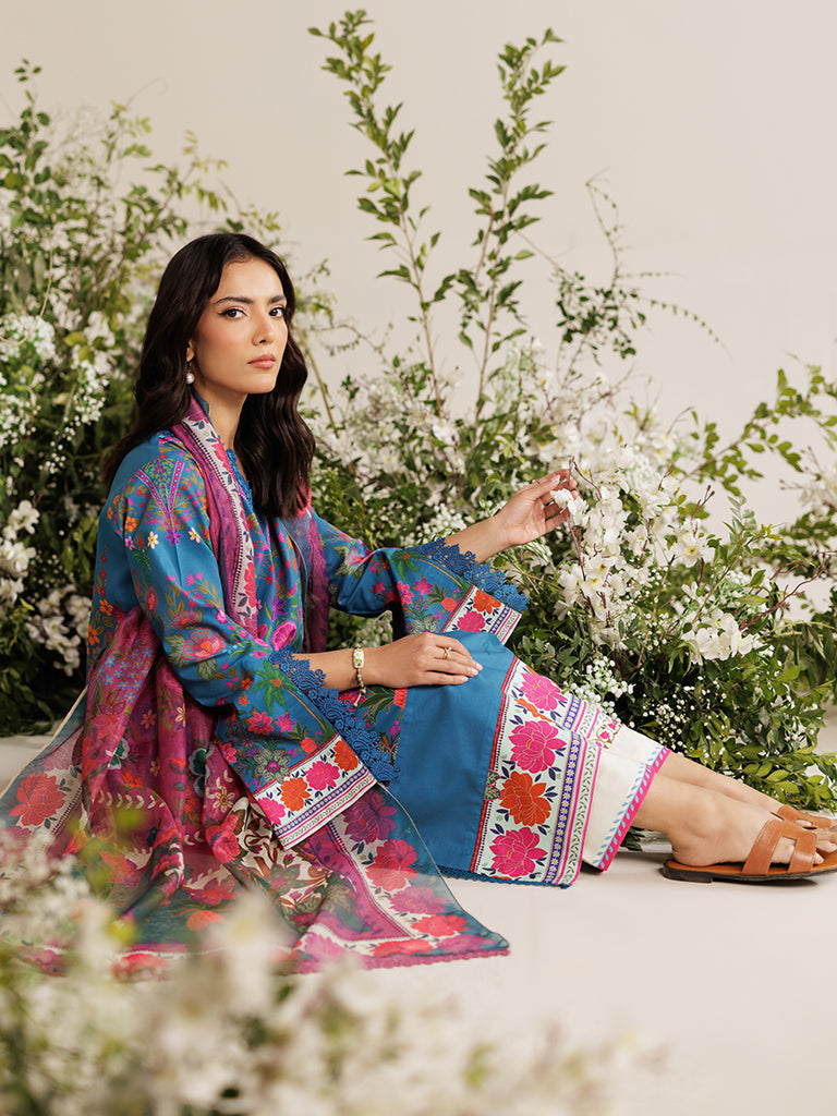 RajBari Amal Prints Exclusive 3Pc Unstitched Lawn Suit D-05
