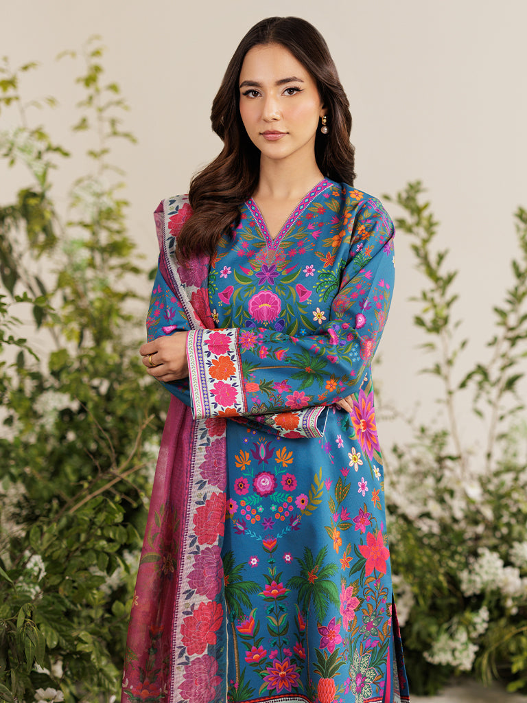 RajBari Amal Prints Exclusive 3Pc Unstitched Lawn Suit D-05