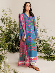 RajBari Amal Prints Exclusive 3Pc Unstitched Lawn Suit D-05