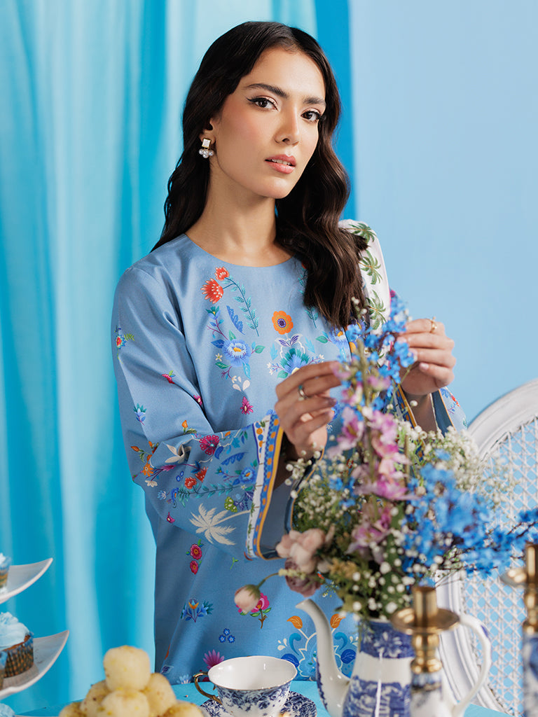 RajBari Amal Prints Exclusive 3Pc Unstitched Lawn Suit D-08
