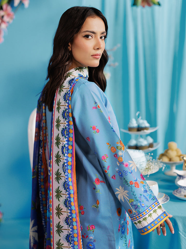 RajBari Amal Prints Exclusive 3Pc Unstitched Lawn Suit D-08