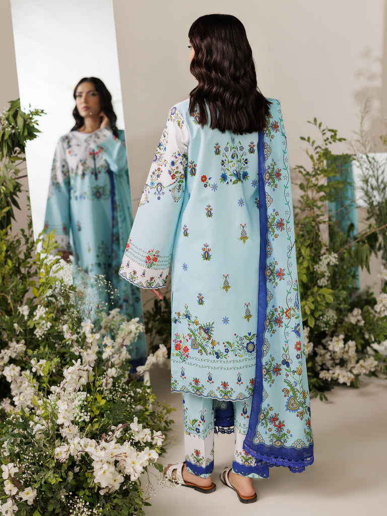 RajBari Amal Prints Exclusive 3Pc Unstitched Lawn Suit D-10