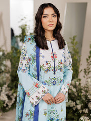 RajBari Amal Prints Exclusive 3Pc Unstitched Lawn Suit D-10