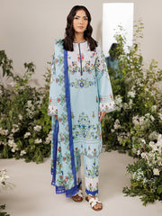 RajBari Amal Prints Exclusive 3Pc Unstitched Lawn Suit D-10