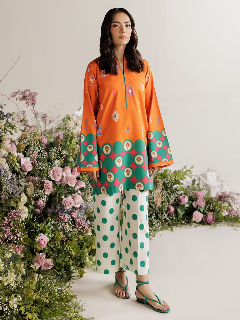 RajBari Amal Prints Exclusive 2Pc Unstitched Lawn Suit D-11