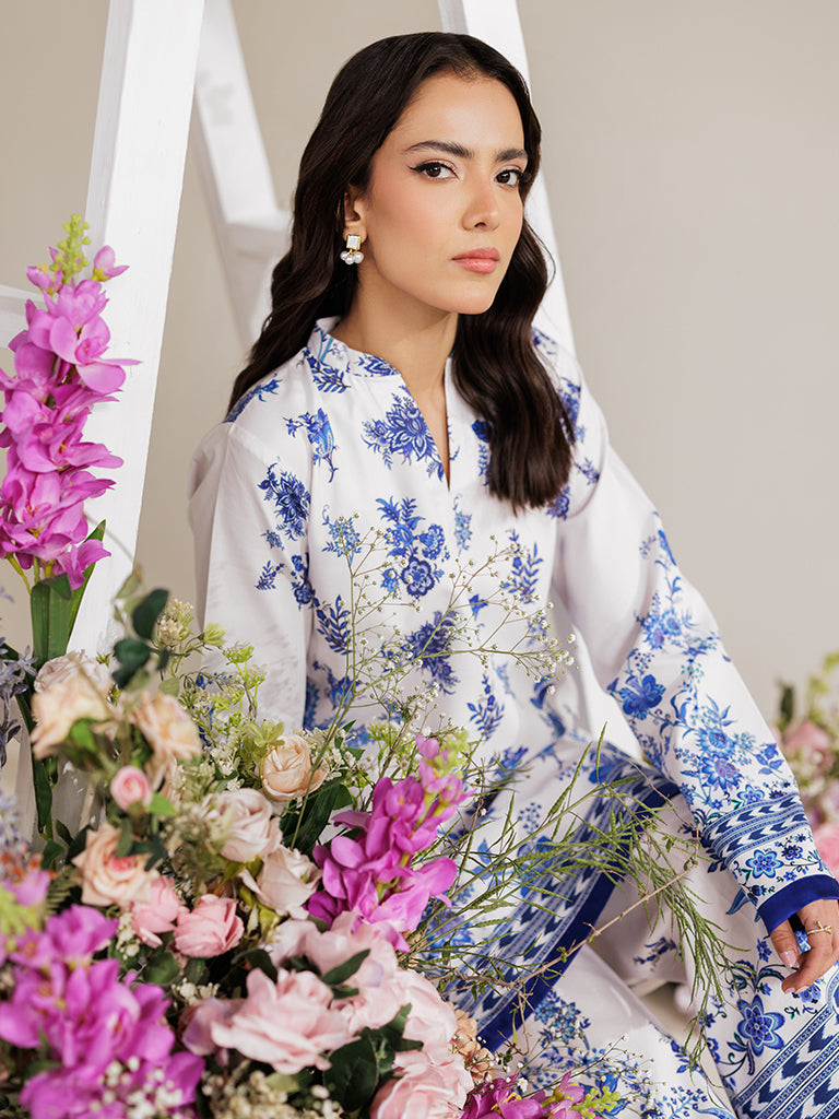RajBari Amal Prints Exclusive 2Pc Unstitched Lawn Suit D-12