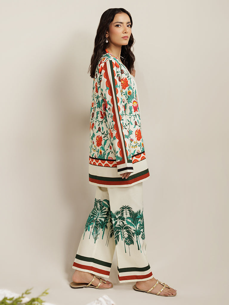 RajBari Amal Prints Exclusive 2Pc Unstitched Lawn Suit D-13