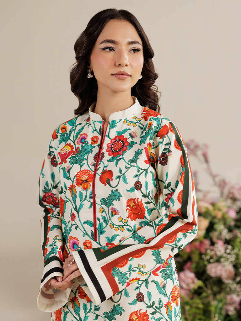 RajBari Amal Prints Exclusive 2Pc Unstitched Lawn Suit D-13