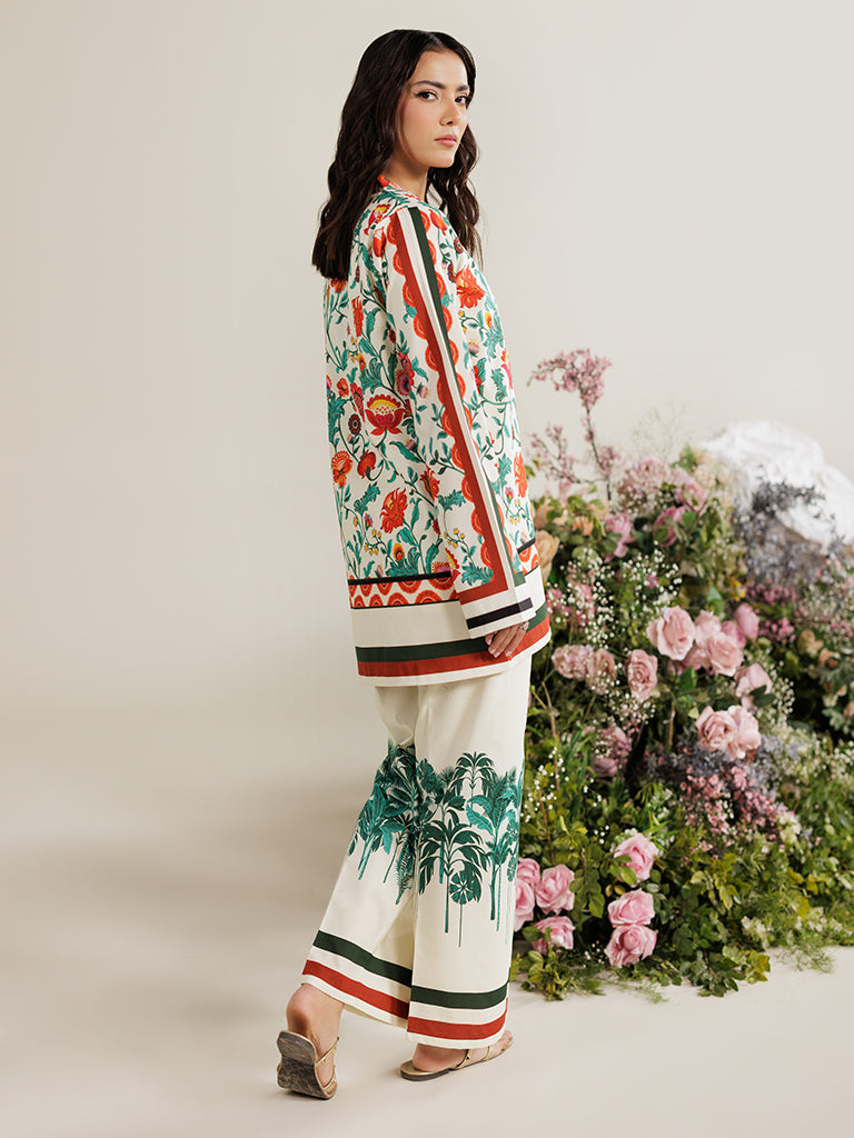 RajBari Amal Prints Exclusive 2Pc Unstitched Lawn Suit D-13