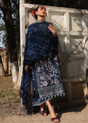 Hussain Rehar Kalabagh Unstitched Embroidered Lawn 3Pc Suit - Amalfi