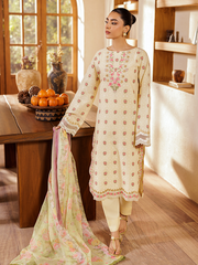 RajBari Amari Embroidered Lawn Jacquard Unstitched 3Pc Suit D-03