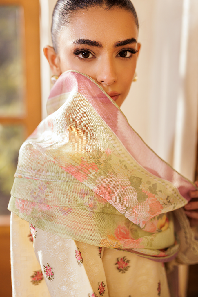 RajBari Amari Embroidered Lawn Jacquard Unstitched 3Pc Suit D-03