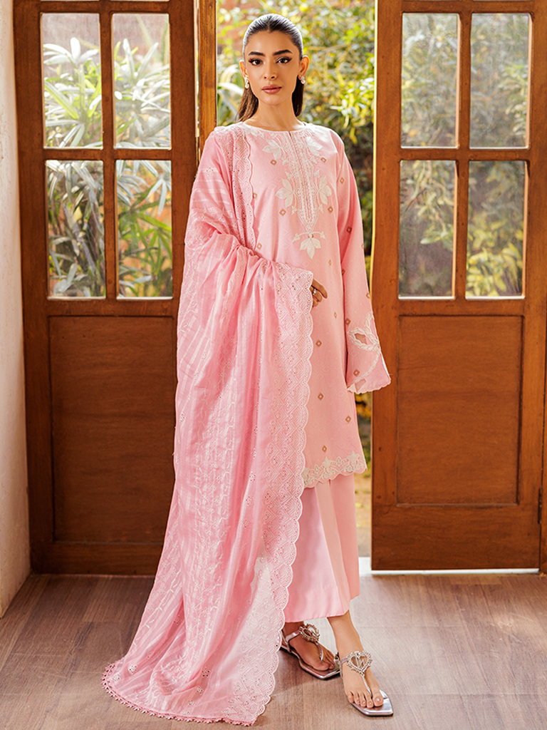 RajBari Amari Embroidered Lawn Jacquard Unstitched 3Pc Suit D-06