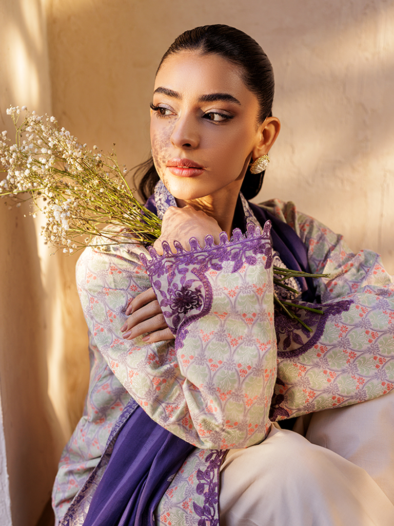 RajBari Amari Embroidered Lawn Jacquard Unstitched 3Pc Suit D-11