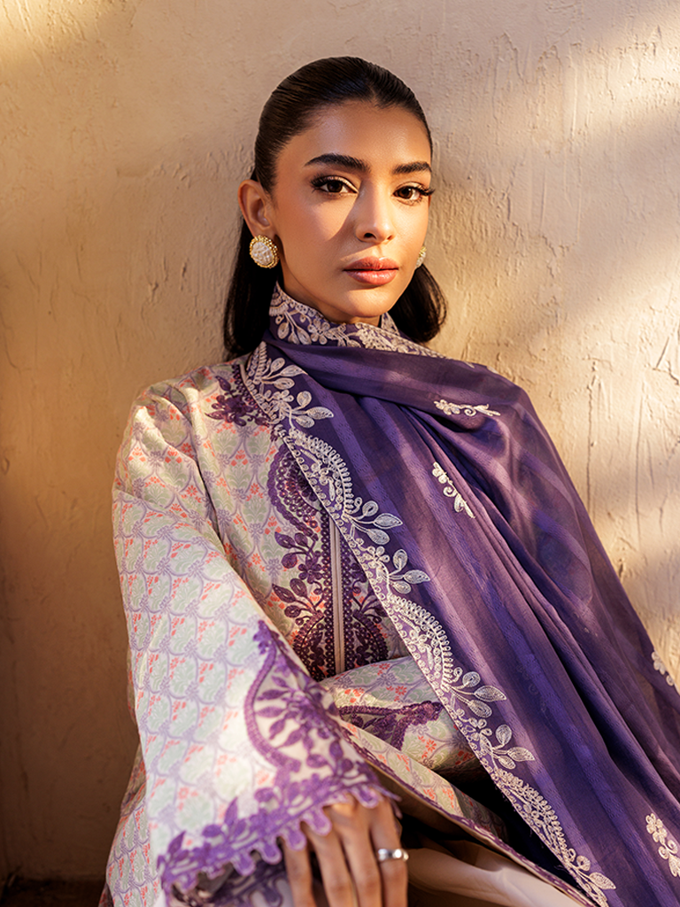 RajBari Amari Embroidered Lawn Jacquard Unstitched 3Pc Suit D-11