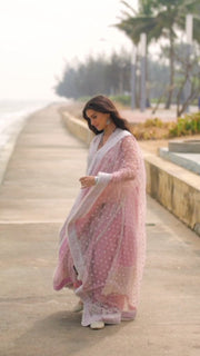 Faiza Saqlain Zinnia Embroidered Luxury Lawn Unstitched 3Pc Suit - Amaryllis