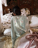 Mushq Sunehri Ramsha Edit Zari Silk Stitched 3Pc Suit - Amaya