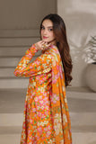 Feathers Premium Printed Lawn Unstitched 3Pc Suit Amber Dust-FT663