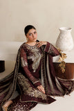 Farasha Luxury Formal Embroidered Chiffon Unstitched 3Pc Suit - Amber Muse