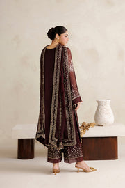 Farasha Luxury Formal Embroidered Chiffon Unstitched 3Pc Suit - Amber Muse
