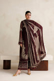 Farasha Luxury Formal Embroidered Chiffon Unstitched 3Pc Suit - Amber Muse