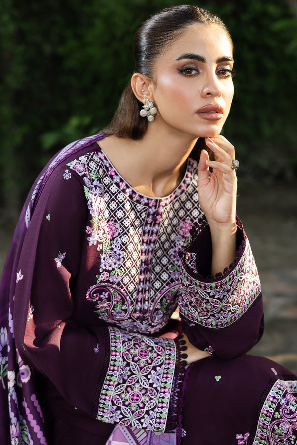 Farasha Embroidered Khaddar Unstitched 3Pc Suit - Ambril