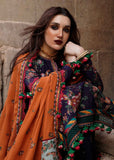 Hussain Rehar Embroidered Karandi Unstitched 3Pc Suit - Amethyst