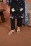 Feathers Premium Embroidered Lawn Unstitched 3Pc Suit - Amethyst Noir