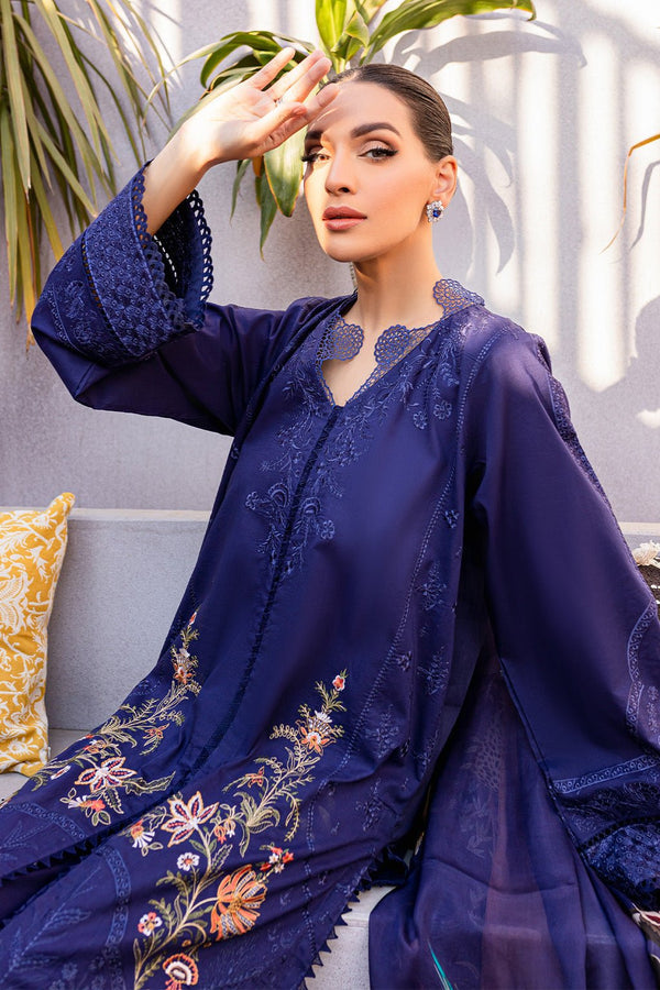 UNS by Zoya & Fatima Luxury Lawn 3Pc Suit - Amira