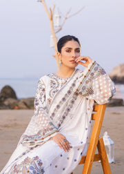 Siraa by Sadaf Fawad Khan Embroidered Lawn Unstitched 3Pc Suit - Amira (A)