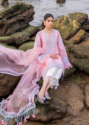 Siraa by Sadaf Fawad Khan Embroidered Lawn Unstitched 3Pc Suit - Amira (B)