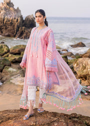 Siraa by Sadaf Fawad Khan Embroidered Lawn Unstitched 3Pc Suit - Amira (B)