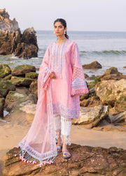 Siraa by Sadaf Fawad Khan Embroidered Lawn Unstitched 3Pc Suit - Amira (B)