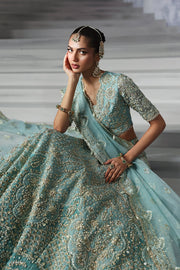 Afrozeh Embroidered Luxury Bridal Organza Unstitched 3Pc Suit AFB-24-08 AMORE