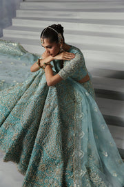 Afrozeh Embroidered Luxury Bridal Organza Unstitched 3Pc Suit AFB-24-08 AMORE