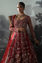 Afrozeh Embroidered Luxury Bridal Net Unstitched 3Pc Suit AFB-24-01 ANASTASIA