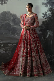Afrozeh Embroidered Luxury Bridal Net Unstitched 3Pc Suit AFB-24-01 ANASTASIA
