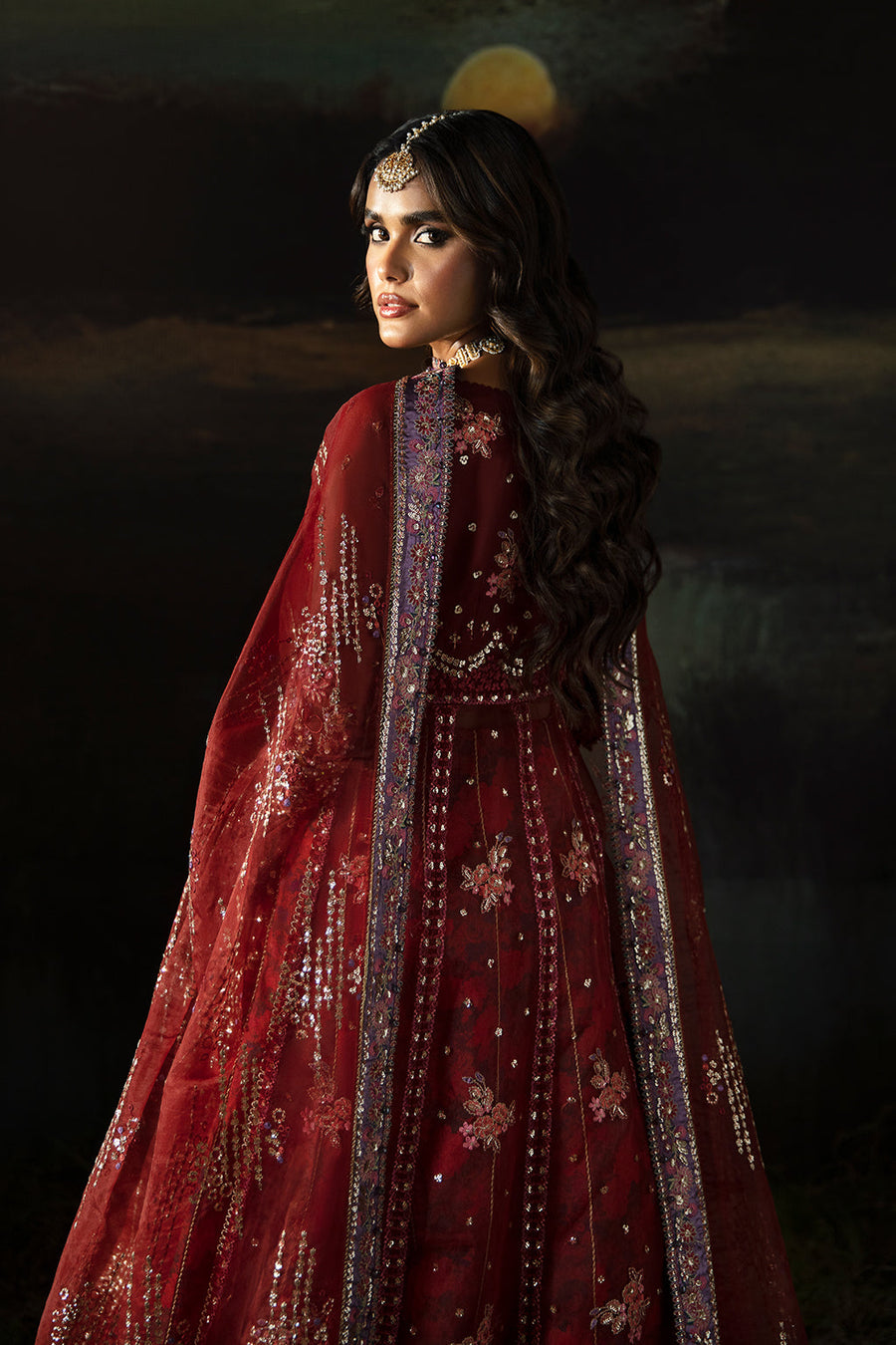 Hayat by Afrozeh Embroidered Organza Unstitched 3Pc Suit AFH-24-02 ANAYA