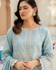 Gulnaar by Noorangi Unstitched Festive Embroidered Lawn 3Pc Suit - Anika
