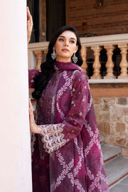 Afrozeh Damask The Holiday Unstitched Lawn 3Pc Suit AL-25-V2-06A ANISA