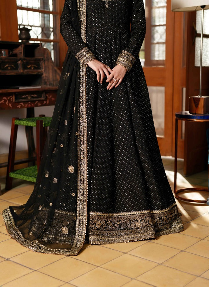 Neeshay Shagun Embroidered Raw Silk Unstitched 3Pc Suit - ANJUMAN