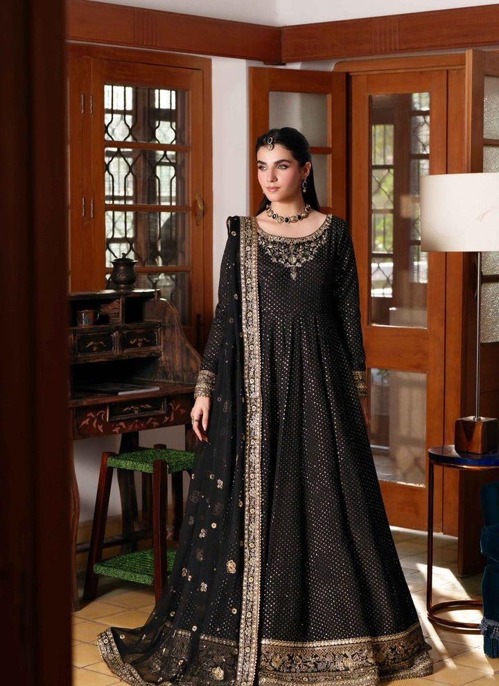 Neeshay Shagun Embroidered Raw Silk Unstitched 3Pc Suit - ANJUMAN