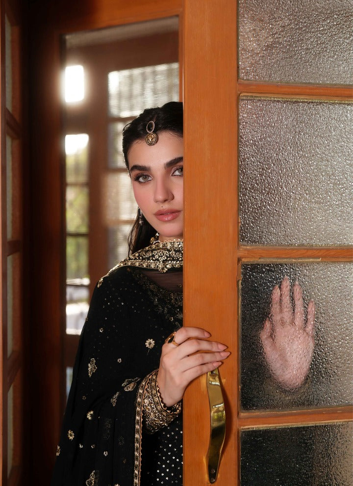 Neeshay Shagun Embroidered Raw Silk Unstitched 3Pc Suit - ANJUMAN