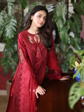 Saad Shaikh Lamour Embroidered Luxury Lawn Unstitched 3Pc Suit D-07 ROSE